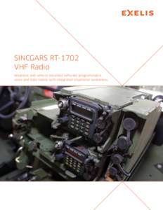 Exelis SINCGARS RT-1702 VHF Radio