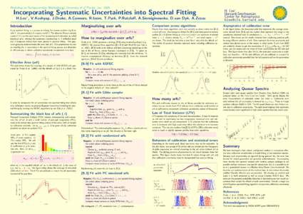 Workshop on Semiparametric Methodology, University of of Florida, Jan. 2009  ∗ H. Lee Harvard-Smithsonian