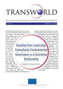 Handing Over Leadership: Transatlantic Environmental Governance as a Functional Relationship