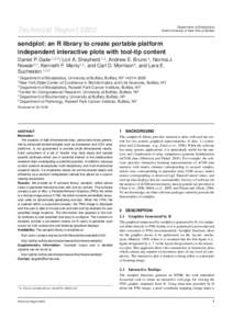 Department of Biostatistics State University of New York at Buffalo Technical Report[removed]sendplot: an R library to create portable platform