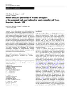 Bull Volcanol DOI[removed]s00445[removed]RESEARCH ARTICLE  Chih-Hsiang Ho . Eugene I. Smith .