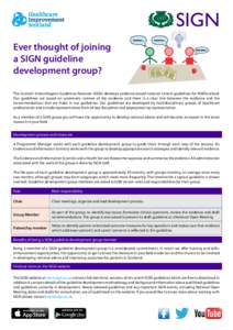 Medical terms / Medical guideline / Medical literature / Scottish Intercollegiate Guideline Network / Evidence-based medicine / National Collaborating Centre for Mental Health / Medicine / Health / Medical informatics