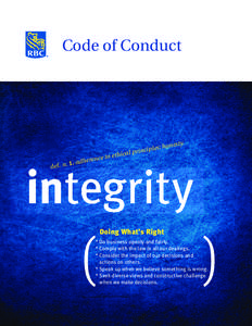 Code of Conduct 1. adh def. n.