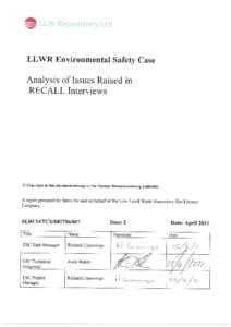 Microsoft Word - LLWR comments on Recall 2 Issue 2.doc
