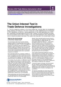 Anti-competitive behaviour / Commerce / Dumping / Pricing / Turbocharged Direct Injection / European Union / World Trade Organization / International relations / International trade / Business / Internal combustion engine