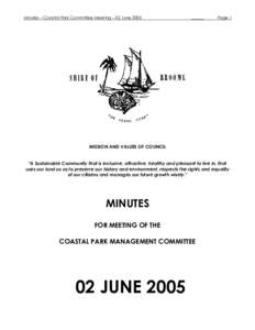 Minutes – Coastal Park Committee Meeting – 02 June______ Page 1