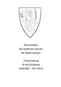 Schulnetzplan der staatlichen Schulen der Stadt Eisenach