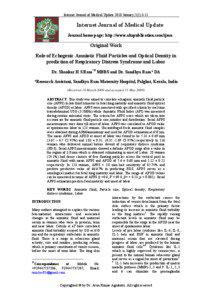 Internet Journal of Medical Update 2010 January;5(1):3-11  Internet Journal of Medical Update