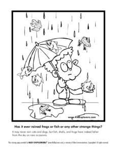 www.KidExplorers.com  Has it ever rained frogs or fish or any other strange things?