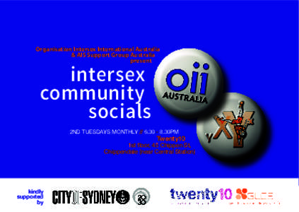 Organisation Intersex International Australia & AIS Support Group Australia present intersex community