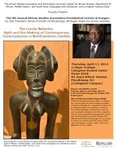 Academia / Livingston Campus / Rutgers–Camden / Piscataway /  New Jersey / African studies / African Studies Association / Rutgers University / Geography of New Jersey / New Jersey