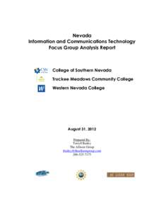 Communication / Information technology / United States / Truckee Meadows Community College / Workforce development / Information and communication technologies in education / Career Pathways / Nevada / Gambling in the United States / Nevada System of Higher Education
