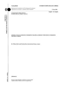 Climate change / United Nations Framework Convention on Climate Change / Emissions trading / Environmental economics / Kyoto Protocol / European Union Emission Trading Scheme / Supplementarity / Carbon pricing / Kyoto Protocol and government action / Carbon finance / Climate change policy / Environment