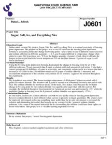 Chemical elements / Chlorides / Physical chemistry / Freezing-point depression / Properties of water / Sucrose / Sodium / Solution / Water / Chemistry / Inorganic solvents / Oxides