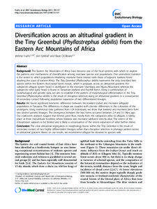 Fuchs et al. BMC Evolutionary Biology 2011, 11:117 http://www.biomedcentral.com[removed]