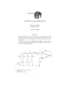 Application software / Circuit diagram / Diagrams / Electronic design / Electronic symbol / Metafont / AS/400 Control Language / TeX / Donald Knuth / Computing / Software