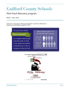 Food politics / Greensboro /  North Carolina / Food waste / Rock and Wrap it Up / Food / Nutrition / Food and drink / Environment / Health