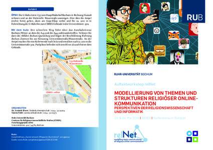 Anfahrt ÖPNV: Die U-Bahn-Linie U35 vom Haupftbahnhof Bochum in Richtung Hustadt nehmen und an der Haltestelle Wasserstraße aussteigen. Hier über die Ampel (rechte Seite) gehen, dann am Copy-Shop vorbei und für ca. 20