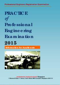 Professional Engineers Registration Examination  PRACTICE of Professional Engineering