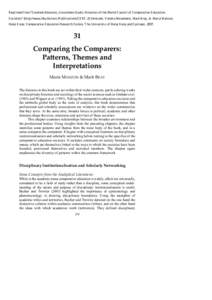 Mark Bray / Learned society / Academic discipline / World Council for Comparative Education Societies / Education / Comparative education / Philosophy of education