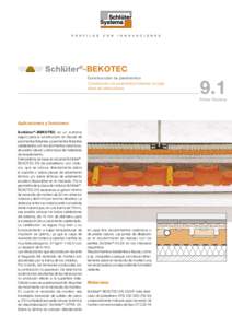 Schlüter®-BEKOTEC Construcción de pavimentos Construcción de pavimentos flotantes de baja altura sin retracciones  9.1