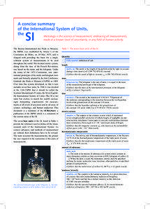 International standards / SI base units / International System of Units / Metric system / SI derived unit / Kilogram / Mole / Conversion of units / Units of measurement / Measurement / Systems of units / SI units