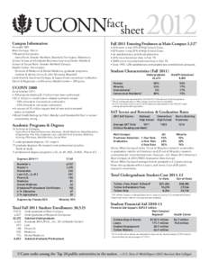 fact sheet Campus Information Founded 1881 Main Campus: Storrs