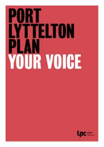 PORT LYTTELTON PLAN YOUR VOICE  THANKS FOR