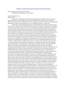 Southern Campaign American Revolution Pension Statements & Rosters Pension Application of John Blackwell S30873 Transcribed and annotated by C. Leon Harris State of Kentucky } SS { Shelby County }