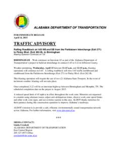 Interstate 22 / Alabama Department of Transportation / Interstate 65 / State governments of the United States / Birmingham /  Alabama / Alabama / Birmingham–Hoover metropolitan area / Interstate 65 in Alabama