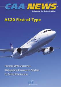 November / December[removed]A320 First-of-Type Towards 2005 Outcomes Distinguished Careers in Aviation