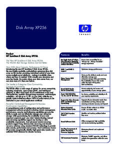 ®  Disk Array XP256 Product HP SureStore E Disk Array XP256
