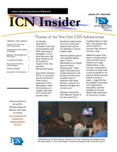 Iow a Communications Netw ork  ICN Insider January 2011 Newsletter