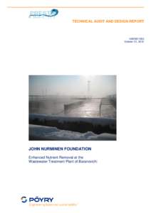 TECHNICAL AUDIT AND DESIGN REPORT  16WWE1950 October 31, 2012  JOHN NURMINEN FOUNDATION