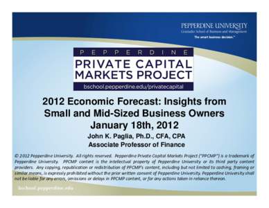 Microsoft PowerPoint - PPCMP Economic Forecast 2012 FINAL [Read-Only]