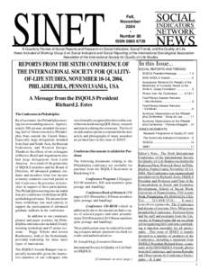 SINET  Fall, November 2004 •