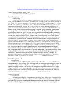 Southern Campaign American Revolution Pension Statements & Rosters Pension Application of John Brewer W3652 Transcribed and annotated by C. Leon Harris State of Pennsylvania } Ss Fayette County }