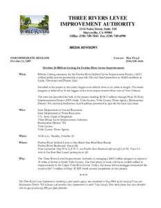 THREE RIVERS LEVEE IMPROVEMENT AUTHORITY 1114 Yuba Street, Suite 218 Marysville, CA[removed]Office[removed]Fax[removed]