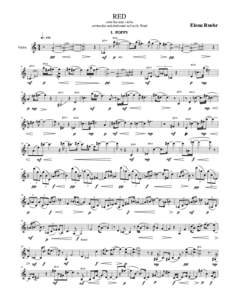 RED suite for solo violin written for and dedicated to Cecily Ward I. POPPY