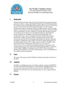 USDA Forest Service / United States Department of the Interior / National Weather Service / Air Force Weather Agency / Public administration / Government / Firefighting in the United States / Wildland fire suppression / National Wildfire Coordinating Group