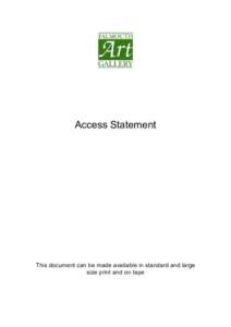 Microsoft Word - Falmouth Art Gallery Access Statement 2008.doc