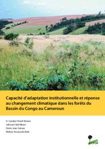 Capacité d’adaptation institutionnelle et réponse au changement climatique dans les forêts du Bassin du Congo au Cameroun H. Carolyn Peach Brown Johnson Ndi Nkem Denis Jean Sonwa