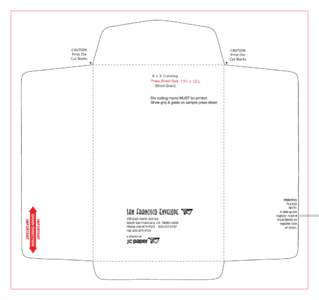 6 x 9 Catalog Press Sheet Size: 13L x 12I (Short Grain) Converting Instructions (Customer Furnished Stock)