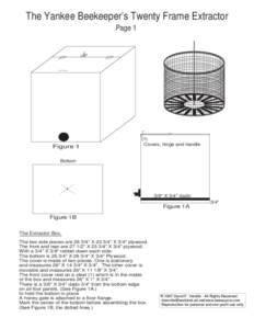 The Yankee Beekeeper’s Twenty Frame Extractor Page 1 Figure 1  (1)