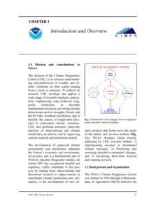 CHAPTER 1  Introduction and Overview 1.1 Mission and contributions to NOAA