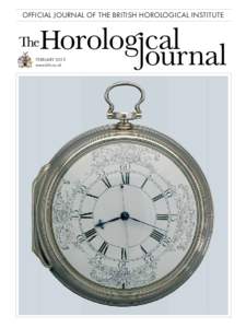 Clocks / Watches / Escapements / Clockmakers / Verge escapement / Wheel train / Remontoire / John Harrison / Marine chronometer / Measurement / Horology / Time