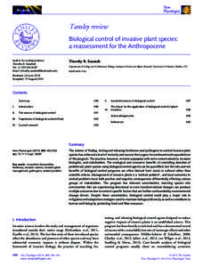 Agriculture / Chrysomelidae / Ecology / Centaurea / Diffuse knapweed / Biological pest control / Diorhabda carinulata / Cyphocleonus achates / Invasive species / Curculionidae / Invasive plant species / Environment