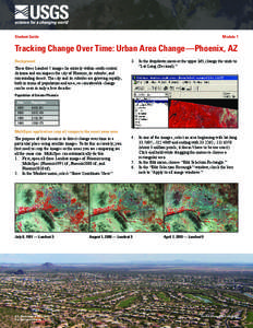 Student Guide  Module 1 Tracking Change Over Time: Urban Area Change—Phoenix, AZ Background