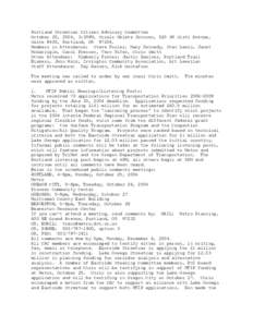 Portland Streetcar Citizen Advisory Committee October 20, 2004, 3:30PM, Shiels Obletz Johnsen, 520 SW Sixth Avenue, Suite #400, Portland, OR[removed]Members in Attendance: Steve Fosler, Mary Kennedy, Stan Lewis, Janet McG
