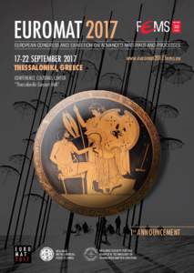 EUROMATEuropean Congress and Exhibition on Advanced Materials and ProcessesSeptember 2017